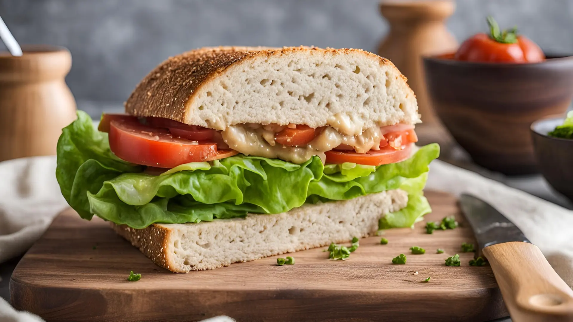 Bocadillo con Pan de Quinoa