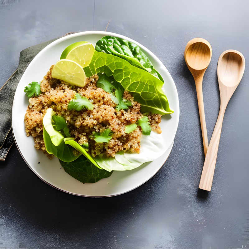 plato saludable con ensalada de quinoa